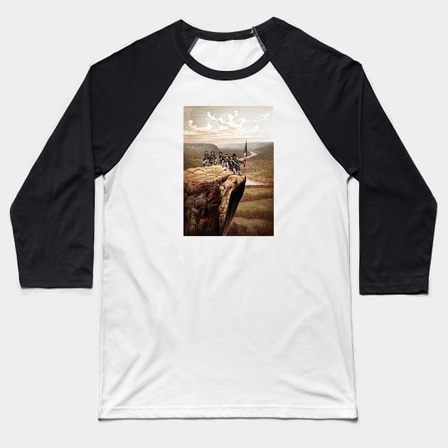 Union Soldiers On Lookout Mountain Baseball T-Shirt by warishellstore